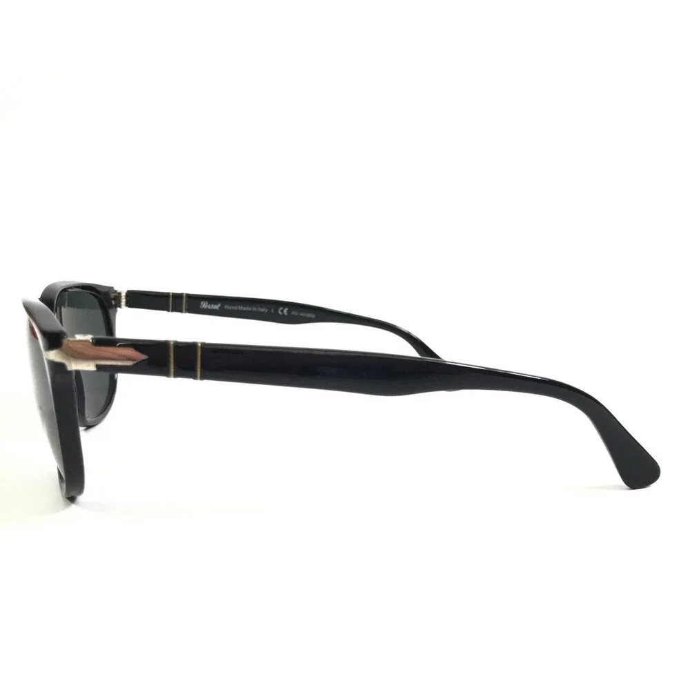 Persol Sunglasses 3104-S 9014/58 Black Square Frames with Gray Polarized Lenses